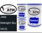 Preview: Jeep, Midnight Sky, WCQ: 500ml Lackdose + 500ml Klarlack + 250ml Härter - Set, von ATW Autoteile West.